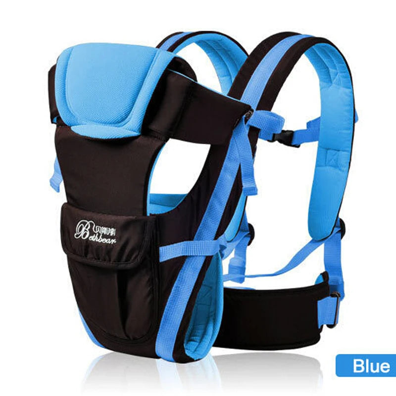 Mochila portabebés Beth Bear, transpirable, frontal, 4 en 1, cómoda para bebés, estilo canguro y fular, nueva
