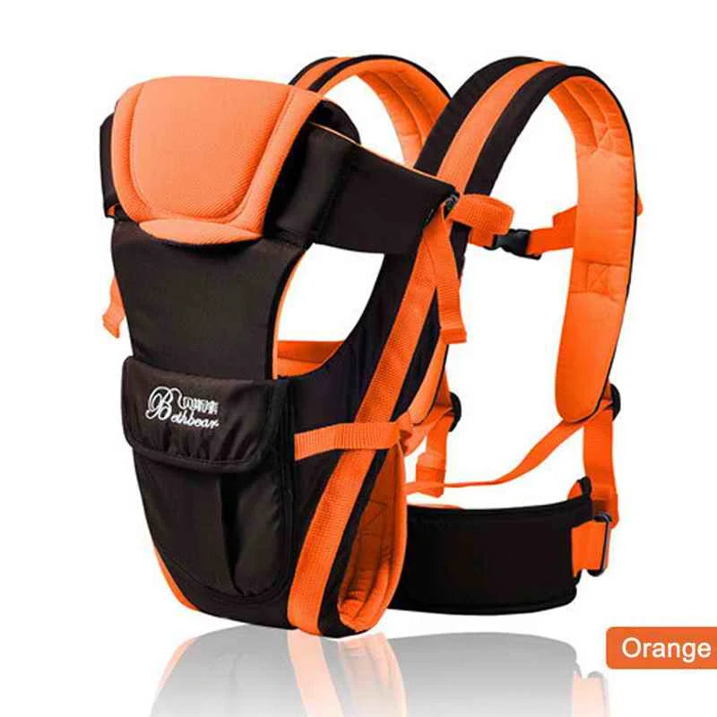 Mochila portabebés Beth Bear, transpirable, frontal, 4 en 1, cómoda para bebés, estilo canguro y fular, nueva